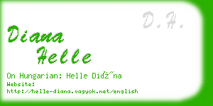 diana helle business card